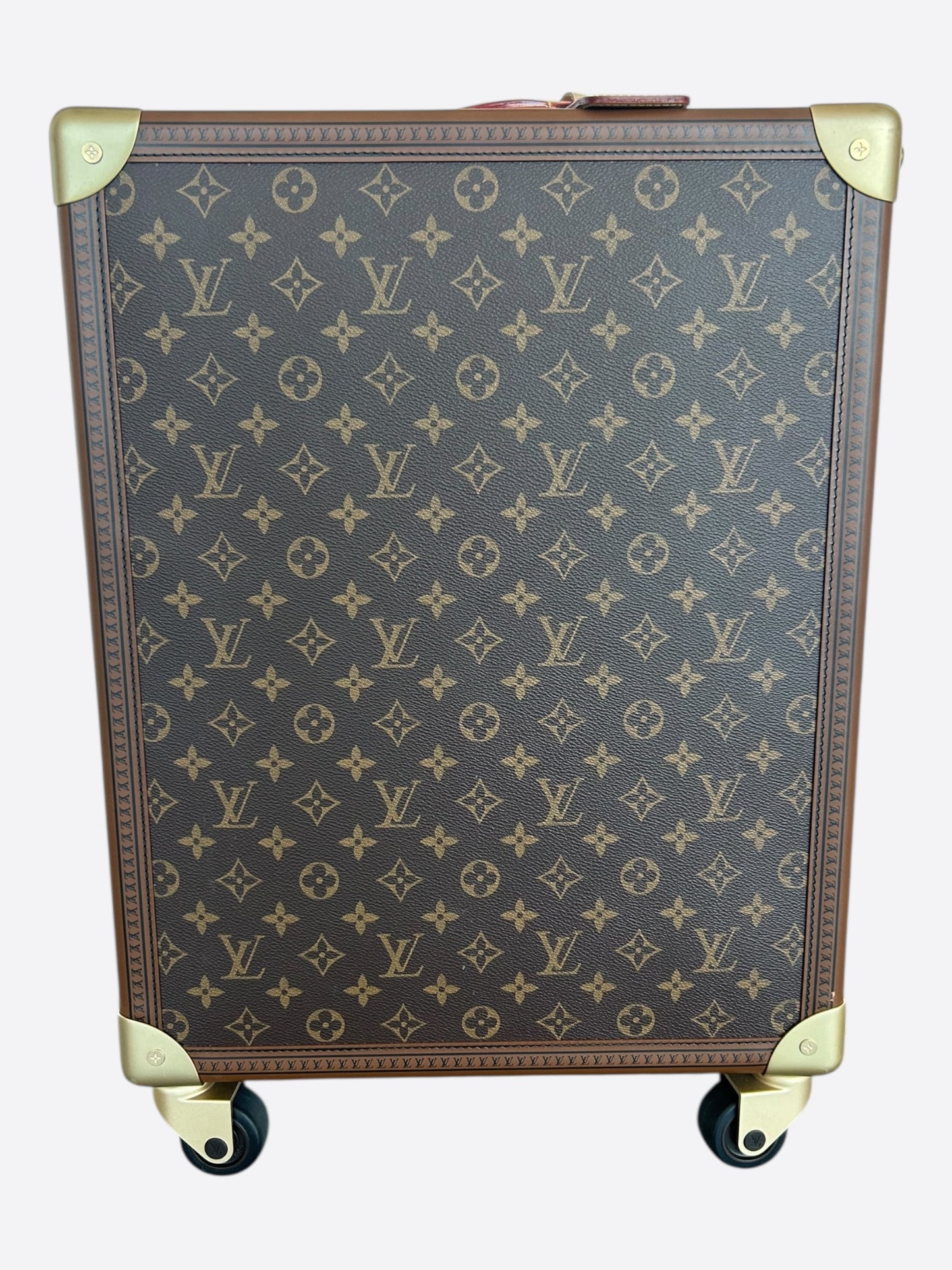 Louis Vuitton Brown Monogram Rolling Trunk 55