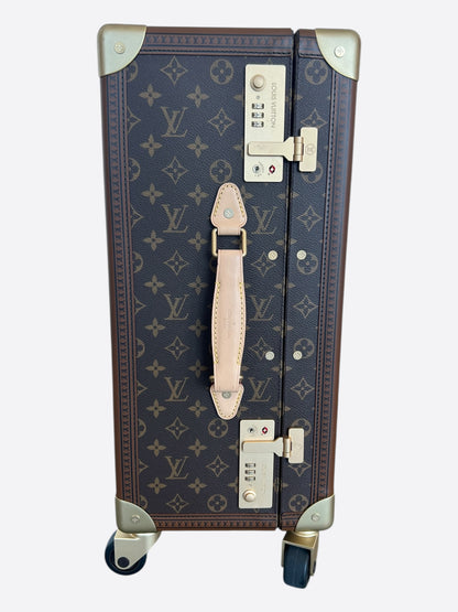Louis Vuitton Brown Monogram Rolling Trunk 55