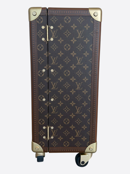Louis Vuitton Brown Monogram Rolling Trunk 55