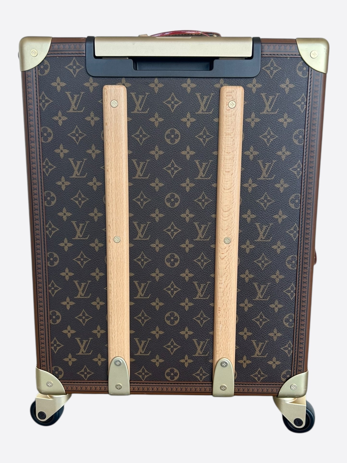 Louis Vuitton Brown Monogram Rolling Trunk 55