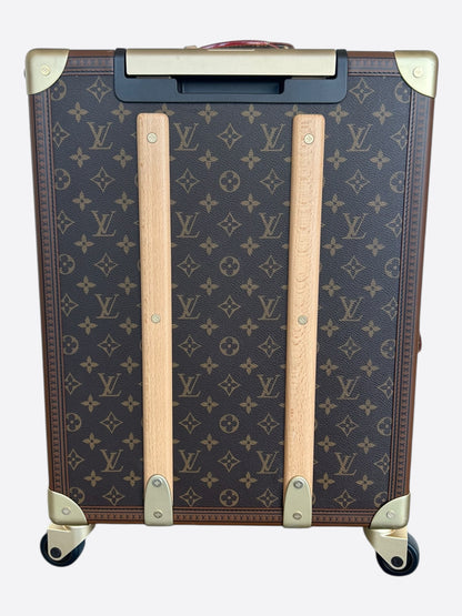 Louis Vuitton Brown Monogram Rolling Trunk 55