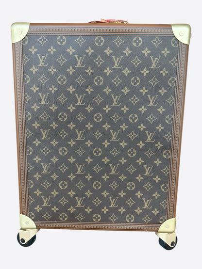 Louis Vuitton Brown Monogram Rolling Trunk 55