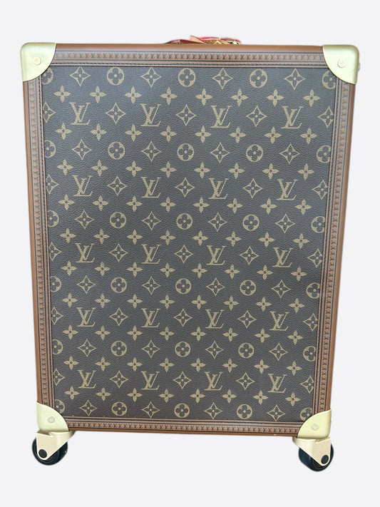 Louis Vuitton Brown Monogram Rolling Trunk 55