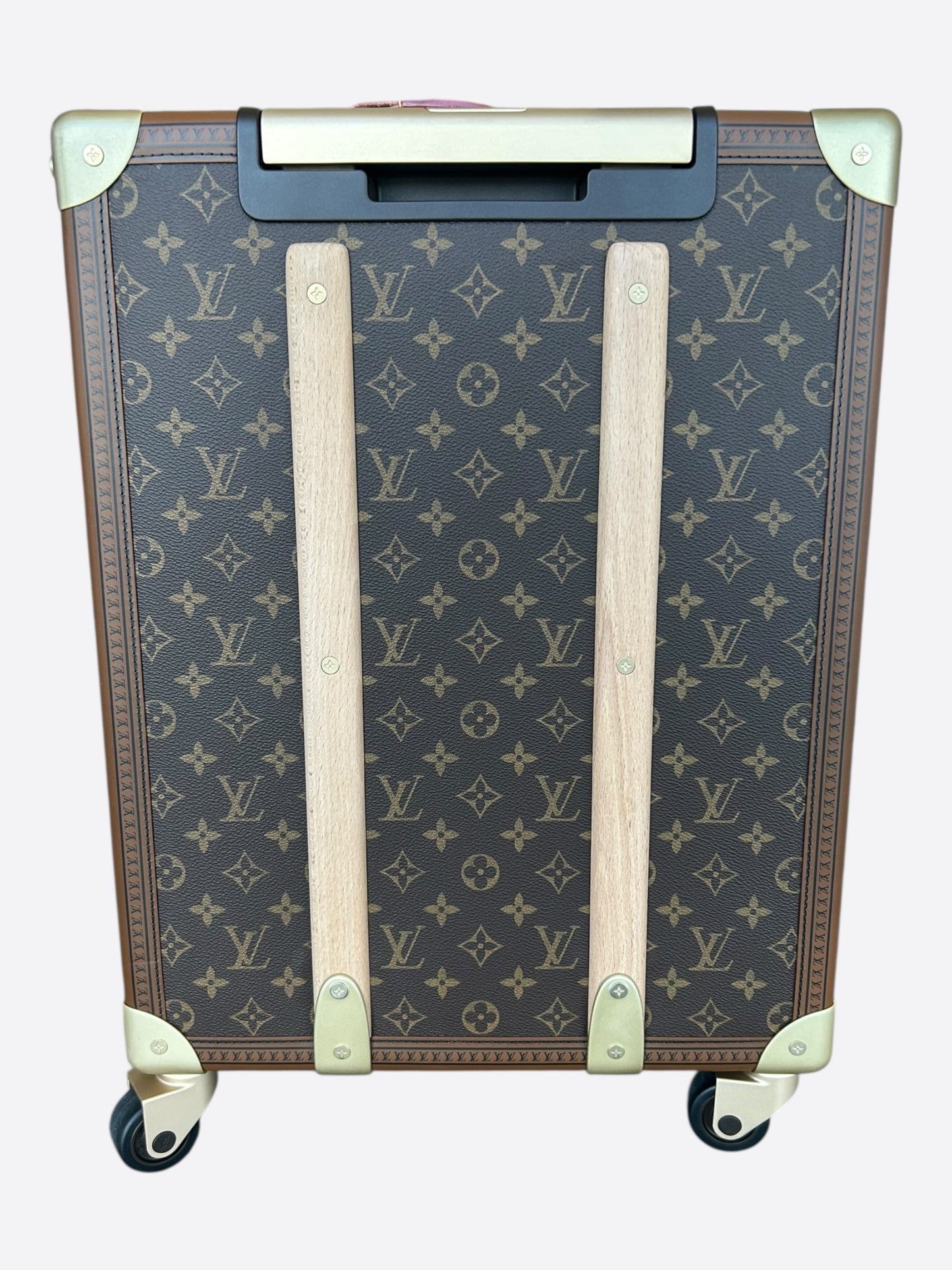 Louis Vuitton Brown Monogram Rolling Trunk 55
