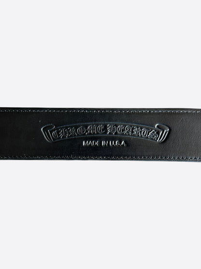 Chrome Hearts Black & Silver Oval Cross Belt