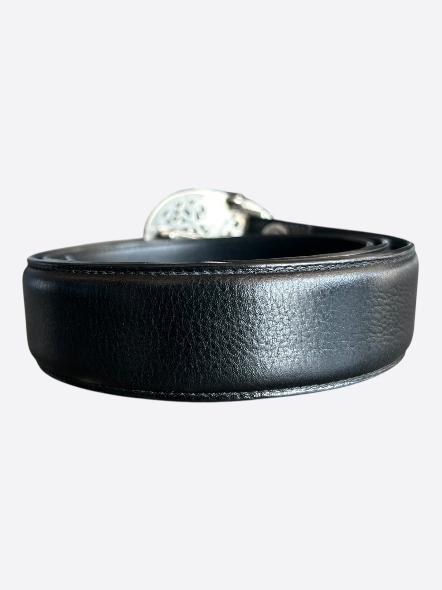 Chrome Hearts Black & Silver Oval Cross Belt