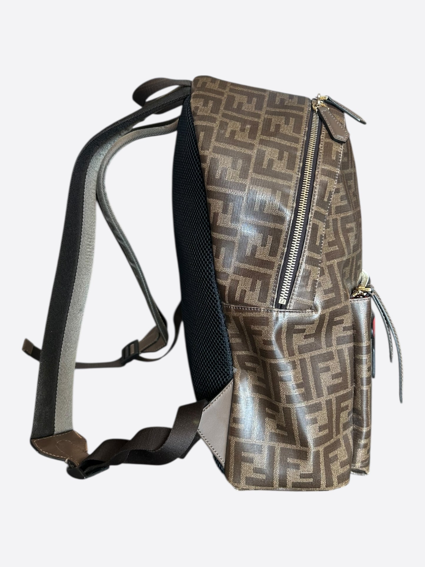 Fendi Fila Brown FF Monogram Backpack