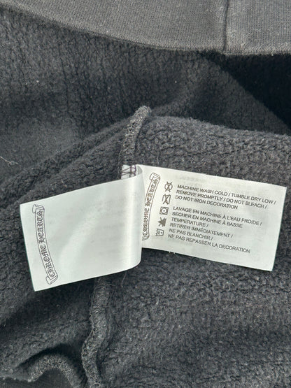 Chrome Hearts Black & Grey Cannes Exclusive Horseshoe Logo Hoodie