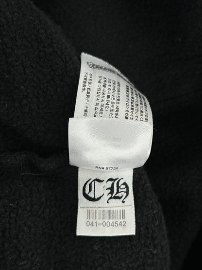 Chrome Hearts Black & Grey Cannes Exclusive Horseshoe Logo Hoodie