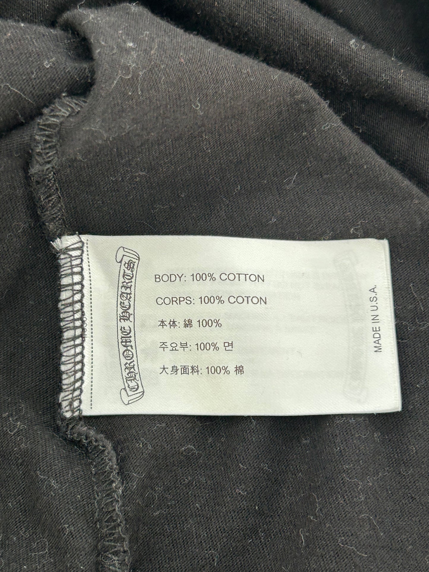 Chrome Hearts Black Camouflage Horseshoe Logo T-Shirt