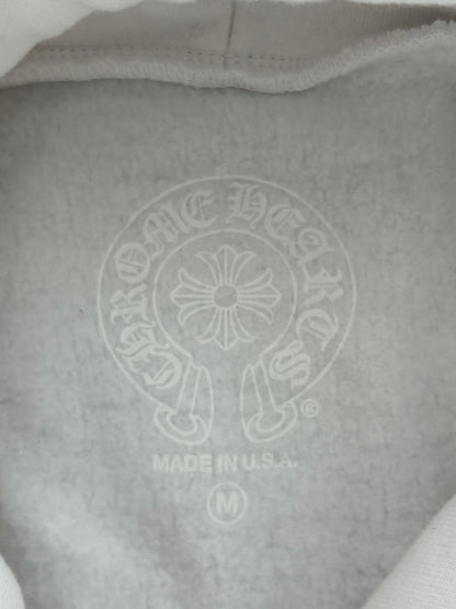 Chrome Hearts White & Black Script Logo Hoodie