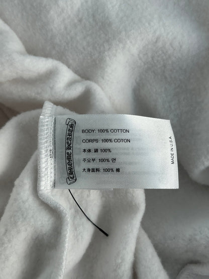 Chrome Hearts White & Black Script Logo Hoodie