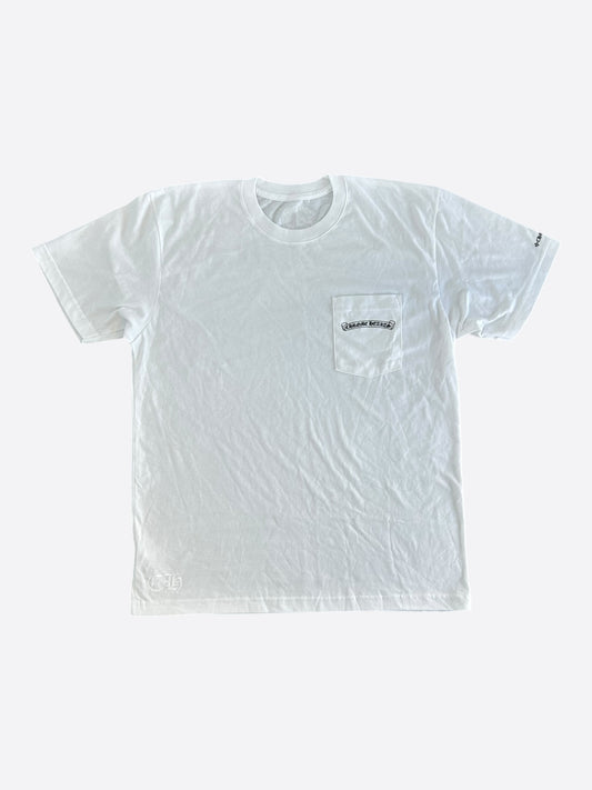 Chrome Hearts White & Black Scroll Logo T-Shirt