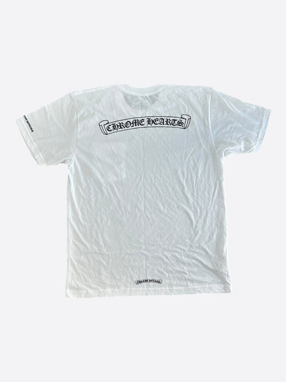 Chrome Hearts White & Black Scroll Logo T-Shirt