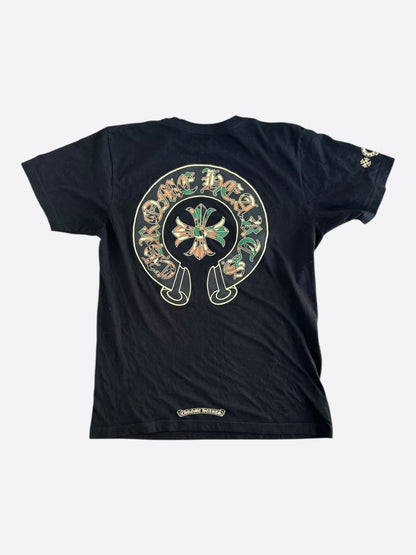 Chrome Hearts Black Camouflage Horseshoe Logo T-Shirt