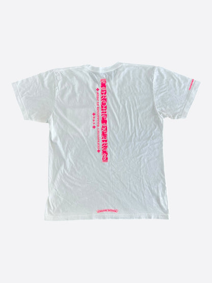 Chrome Hearts White & Pink Made In Hollywood T-Shirt