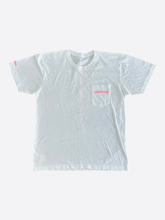 Chrome Hearts White & Pink Made In Hollywood T-Shirt