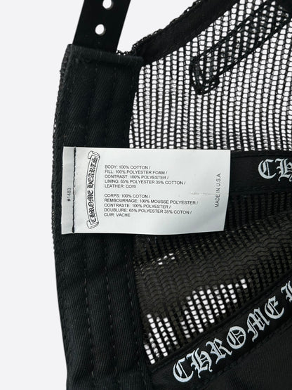 Chrome Hearts Black & Camouflage Triple Cross Patch Trucker Hat