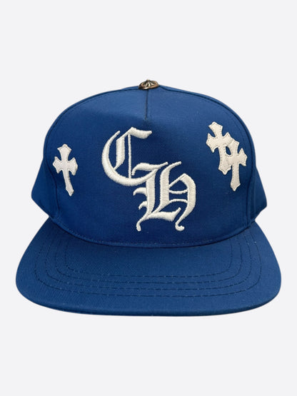 Chrome Hearts Blue & White Cross Patch Hat