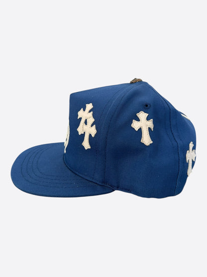 Chrome Hearts Blue & White Cross Patch Hat