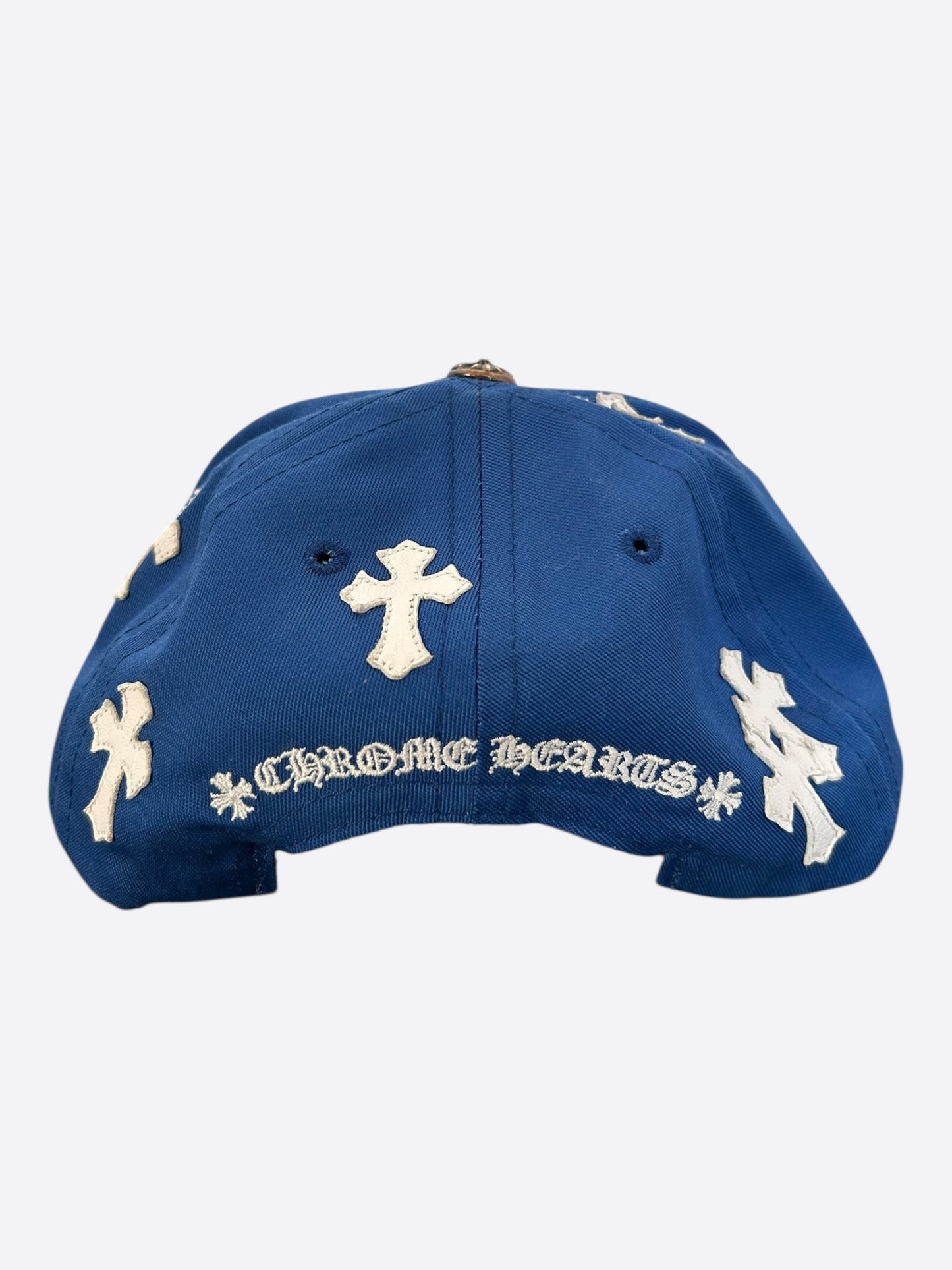 Chrome Hearts Blue & White Cross Patch Hat