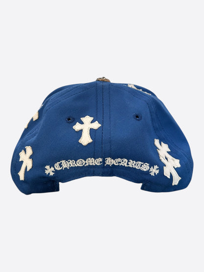 Chrome Hearts Blue & White Cross Patch Hat