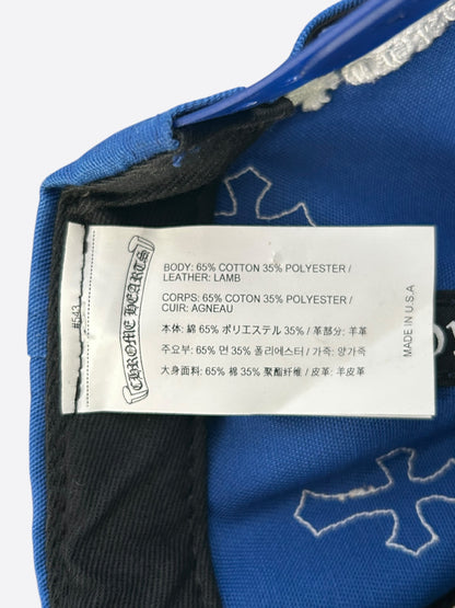 Chrome Hearts Blue & White Cross Patch Hat
