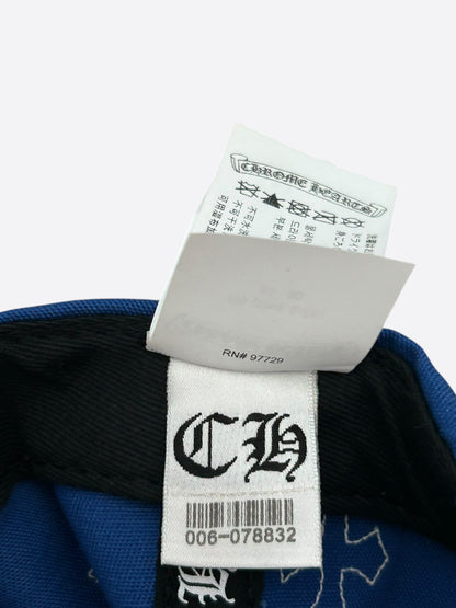 Chrome Hearts Blue & White Cross Patch Hat