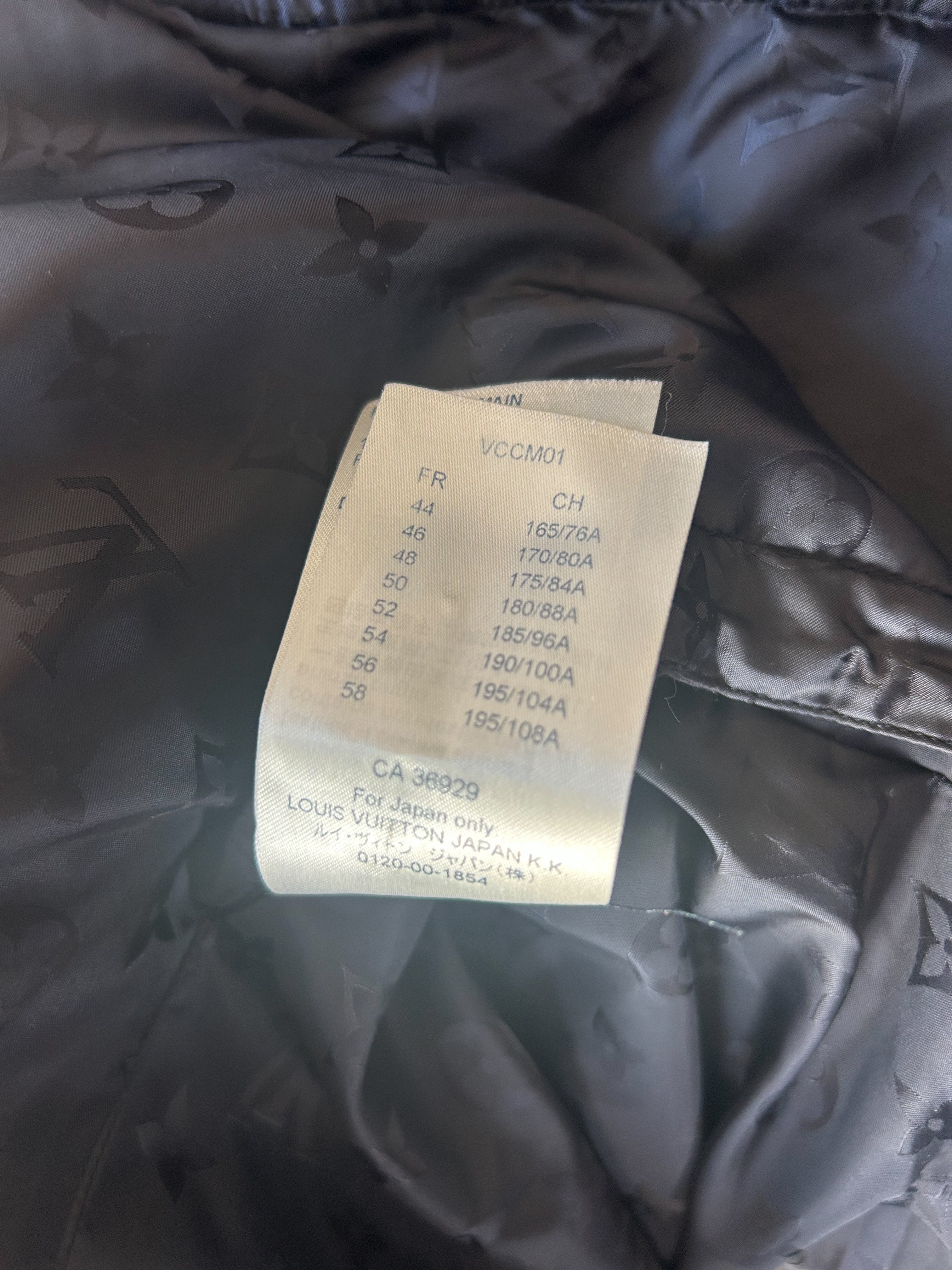 Louis Vuitton Black Monogram Reversible Puffer Jacket