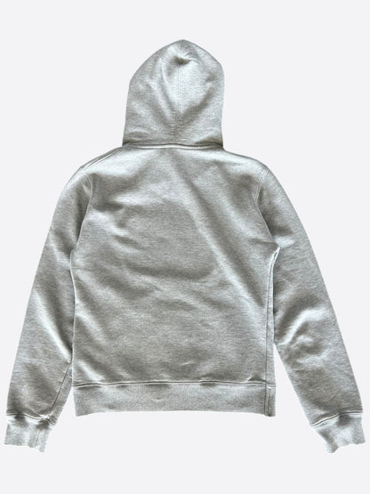 Dior Grey CD Icon Embroidered Logo Hoodie