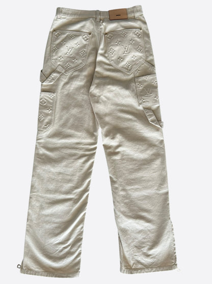 Louis Vuitton Beige Monogram Carpenter Pants