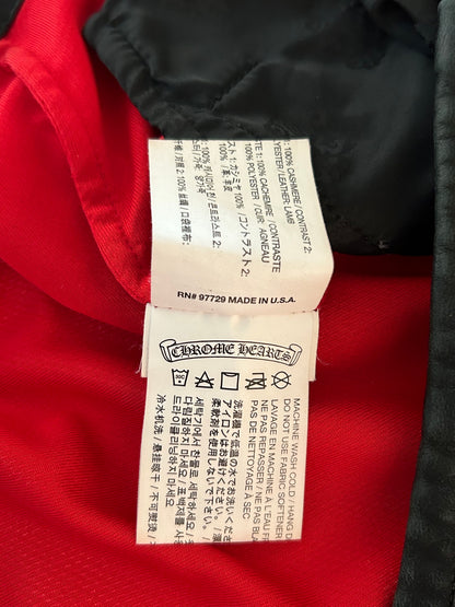 Chrome Hearts Red & White Horseshoe Logo Track Jacket