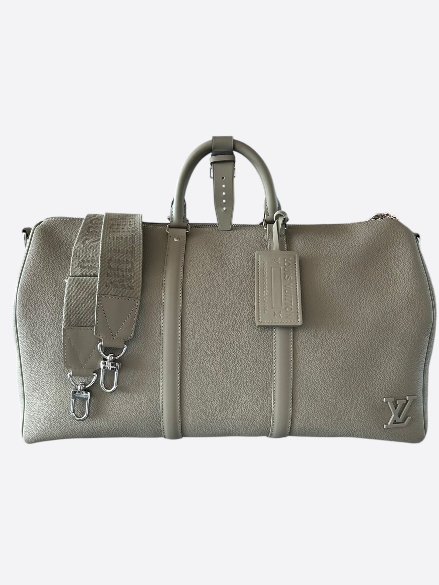 Louis Vuitton Khaki Aerogram Keepall 50