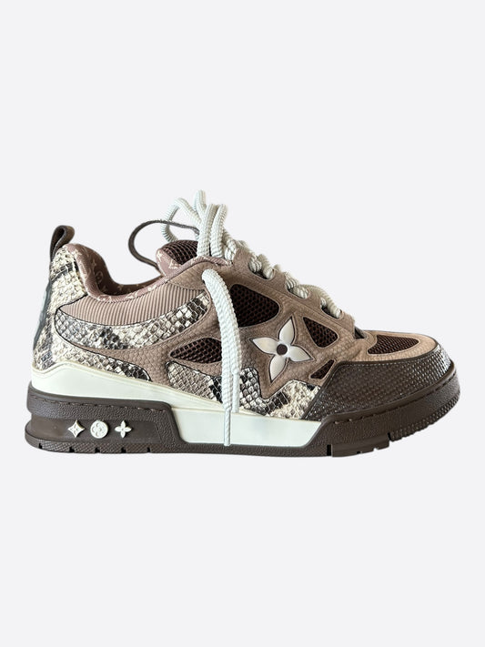 Louis Vuitton Brown & White Skate Trainers