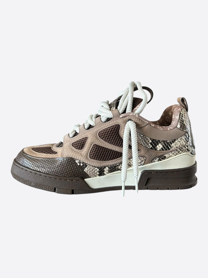 Louis Vuitton Brown & White Skate Trainers