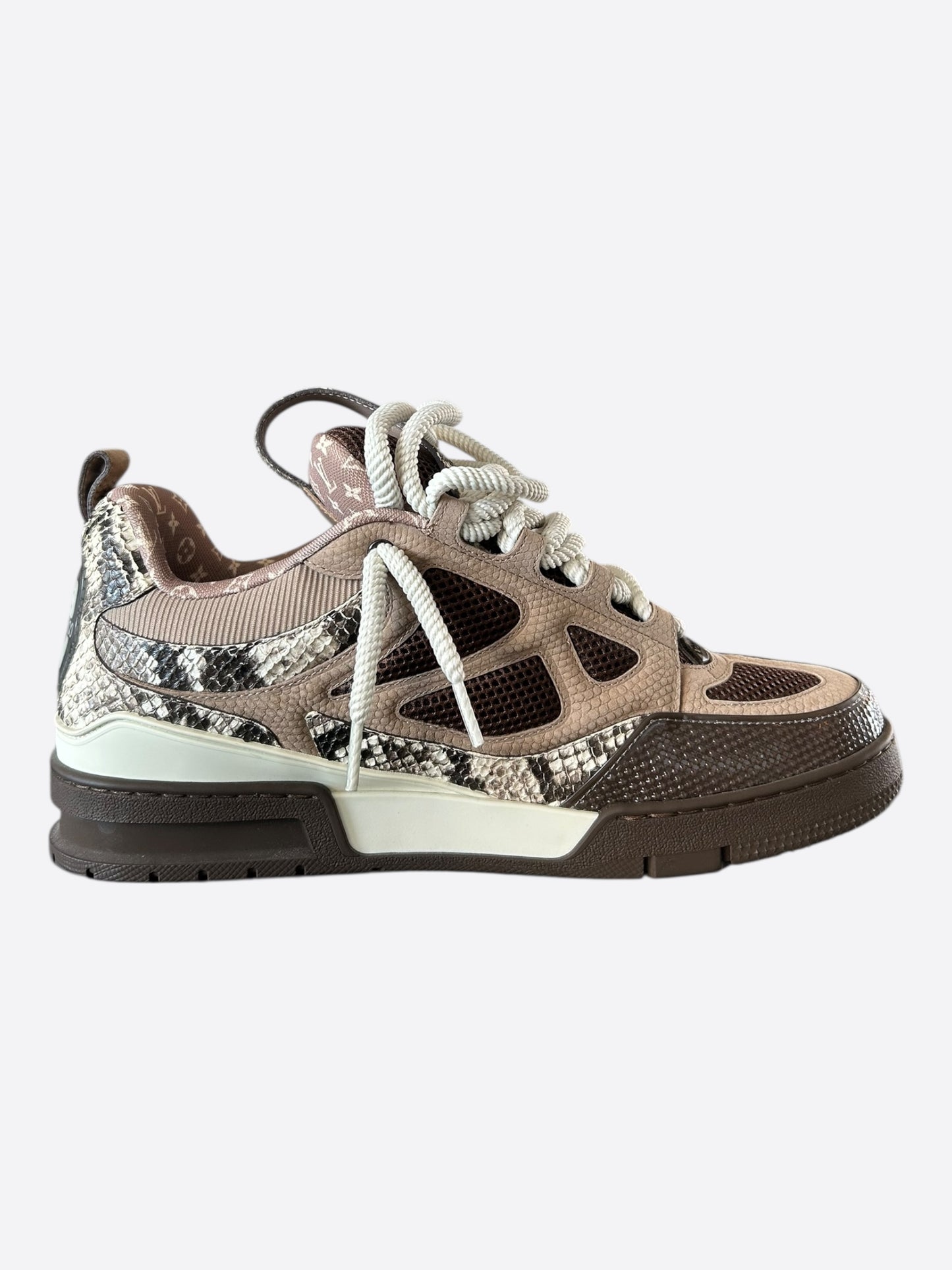 Louis Vuitton Brown & White Skate Trainers
