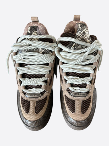 Louis Vuitton Brown & White Skate Trainers