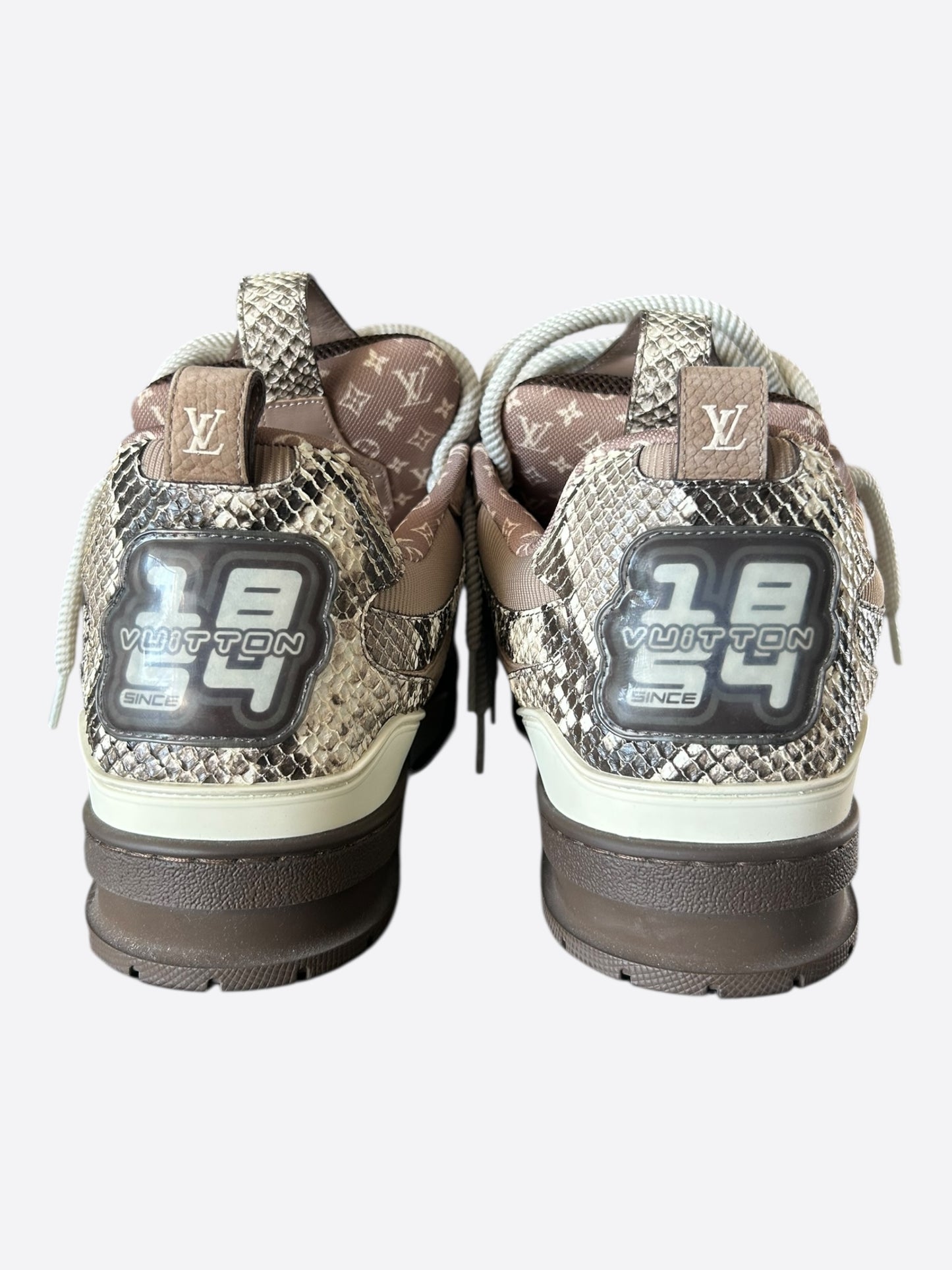 Louis Vuitton Brown & White Skate Trainers