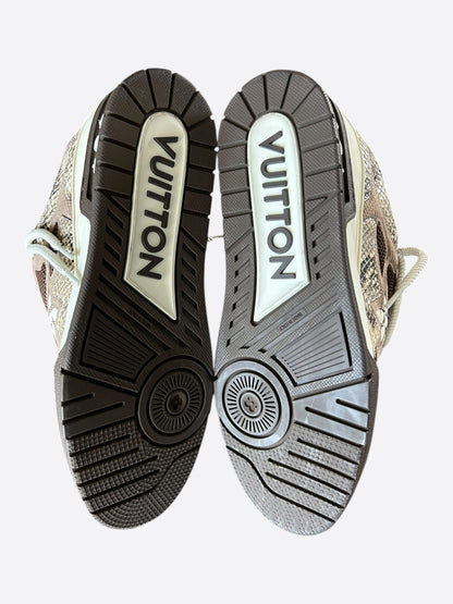 Louis Vuitton Brown & White Skate Trainers