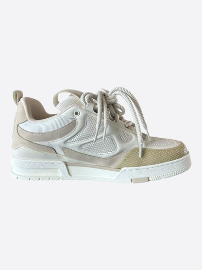 Louis Vuitton Tan & White Skate Trainers