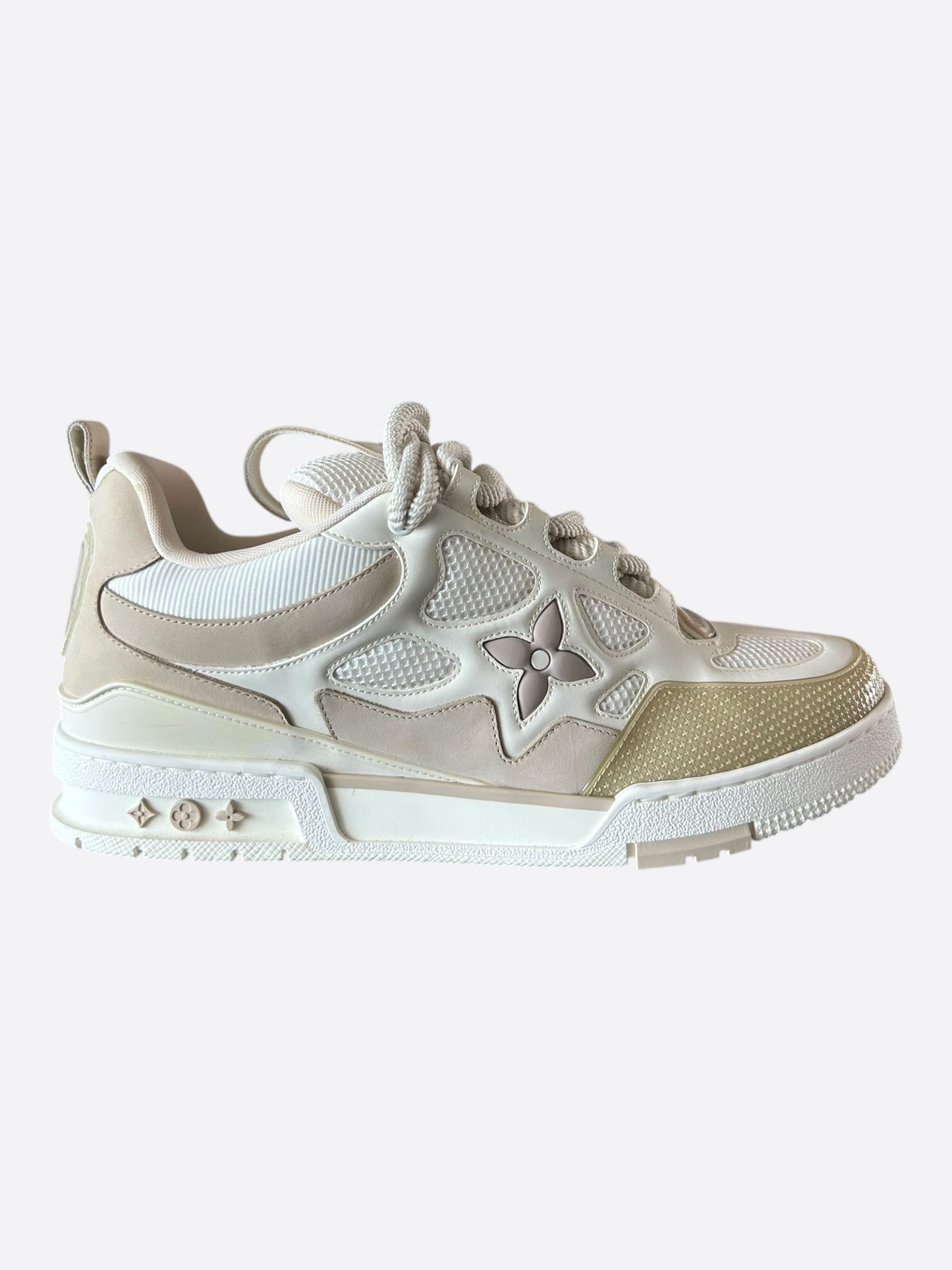 Louis Vuitton Tan & White Skate Trainers