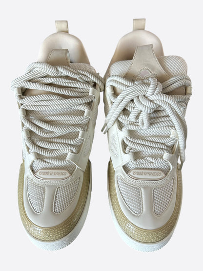 Louis Vuitton Tan & White Skate Trainers