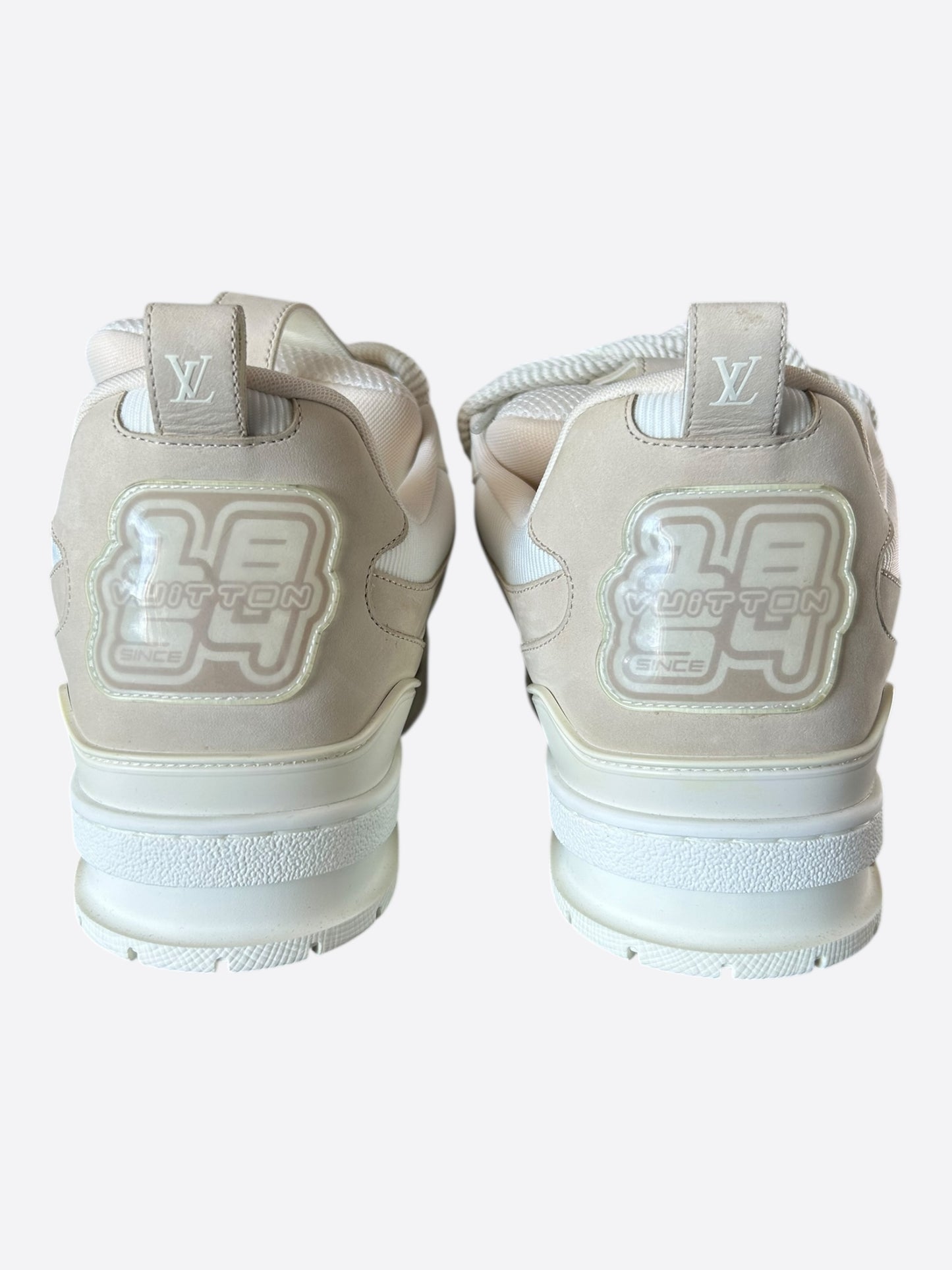 Louis Vuitton Tan & White Skate Trainers