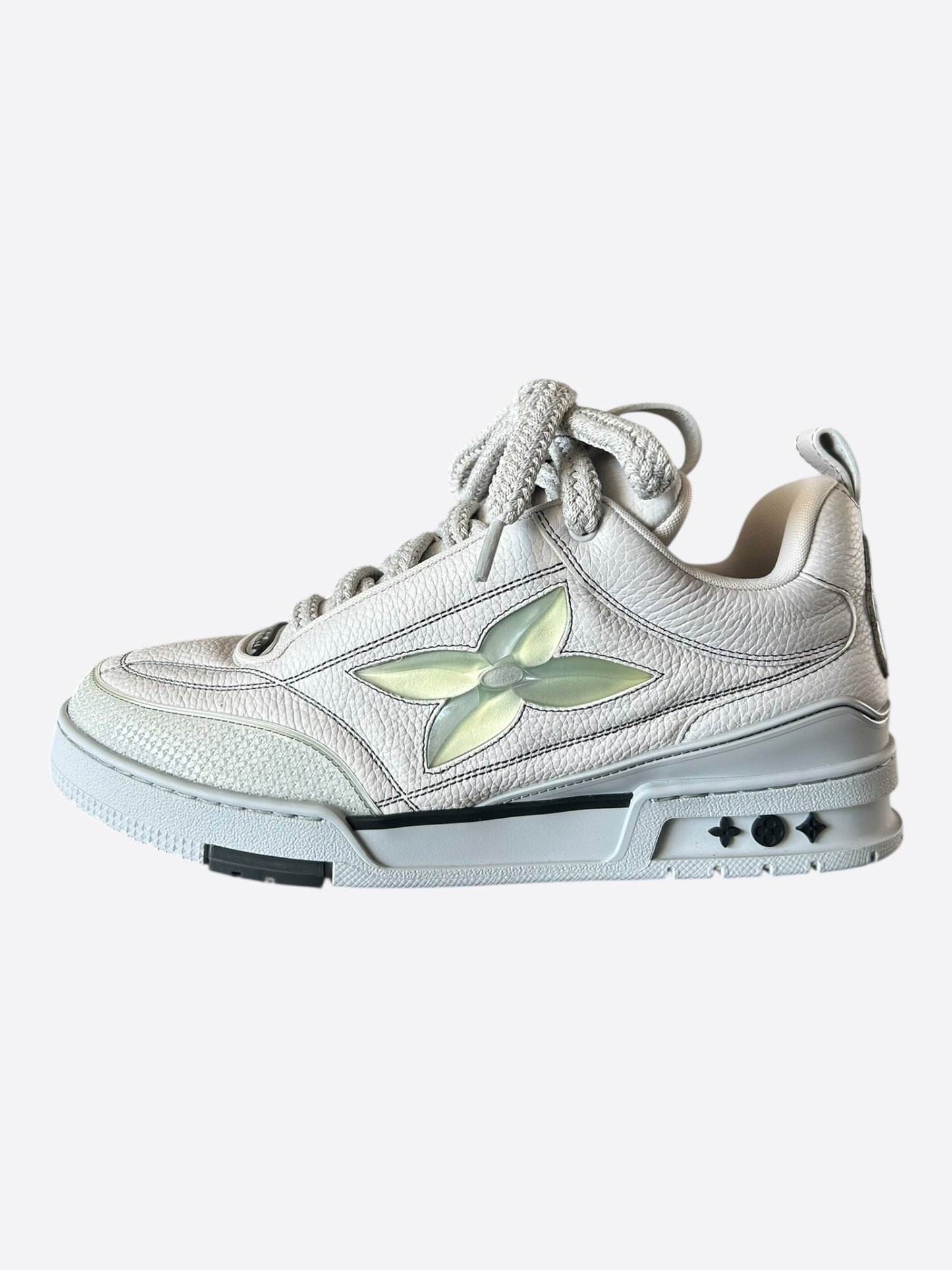 Louis Vuitton White & Grey Skate Trainers