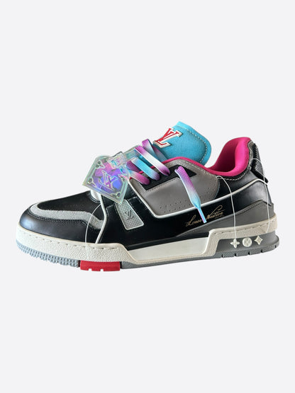 Louis Vuitton Black Multicolor Upcycle Trainers