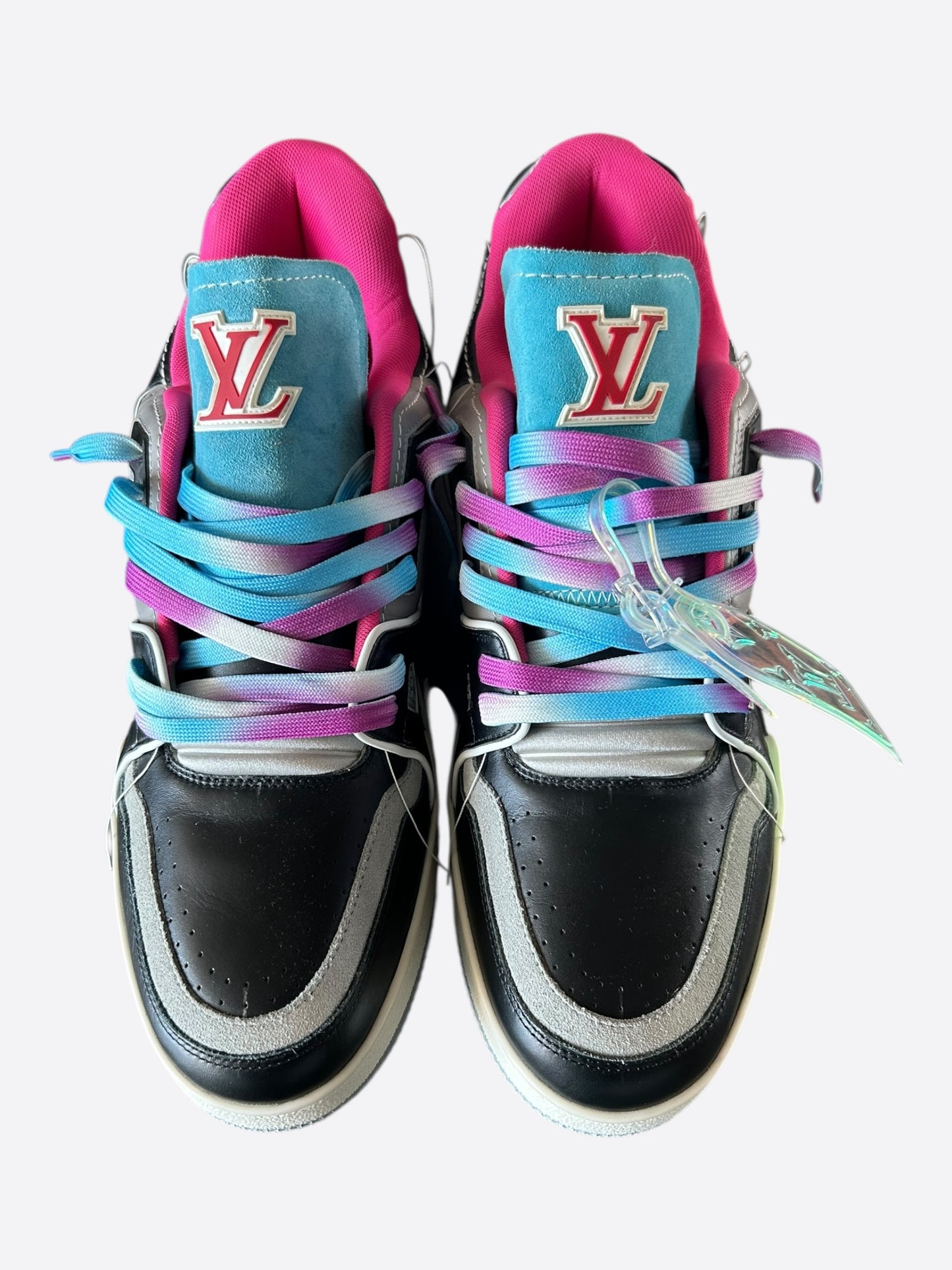 Louis Vuitton Black Multicolor Upcycle Trainers