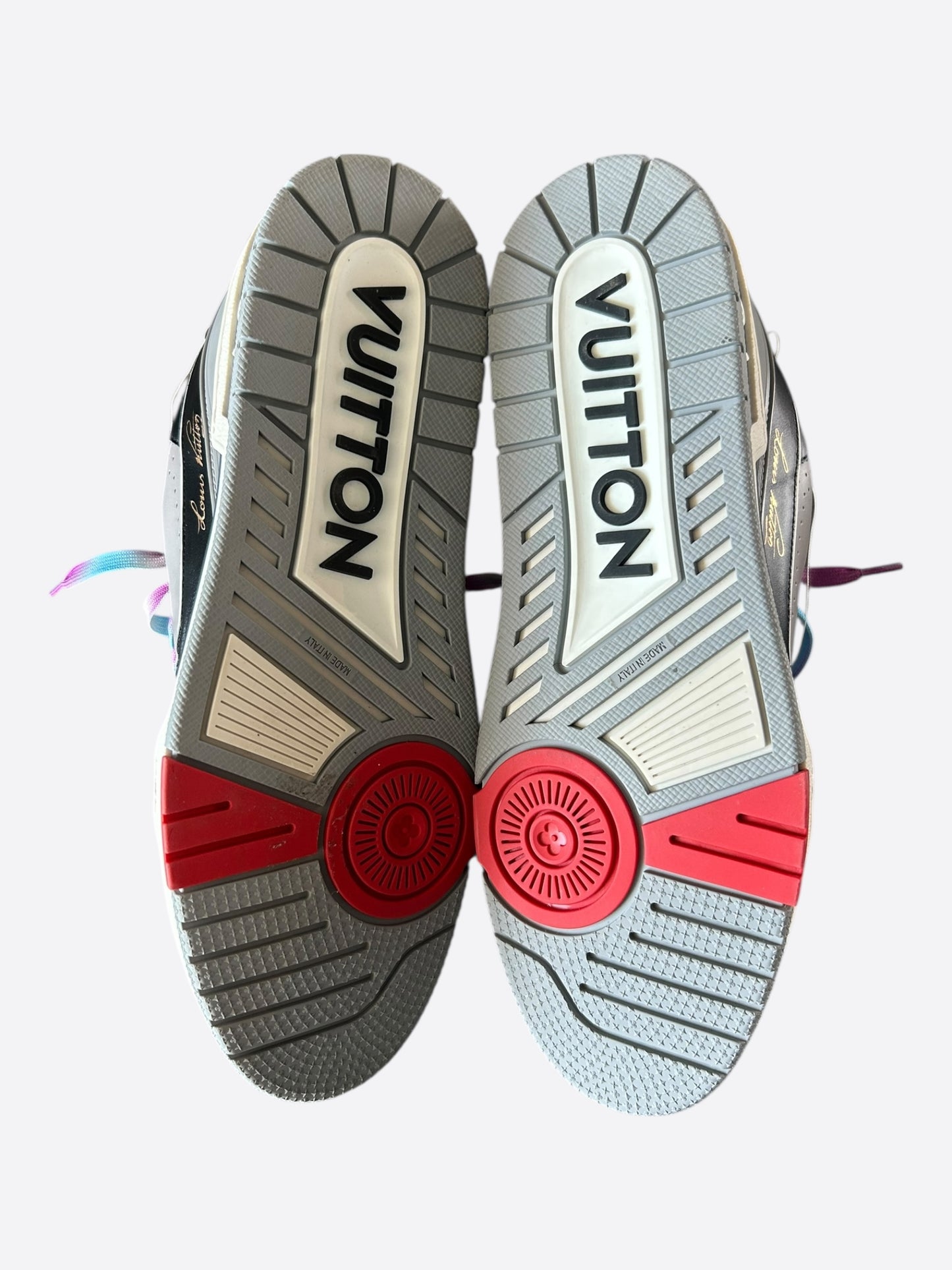 Louis Vuitton Black Multicolor Upcycle Trainers