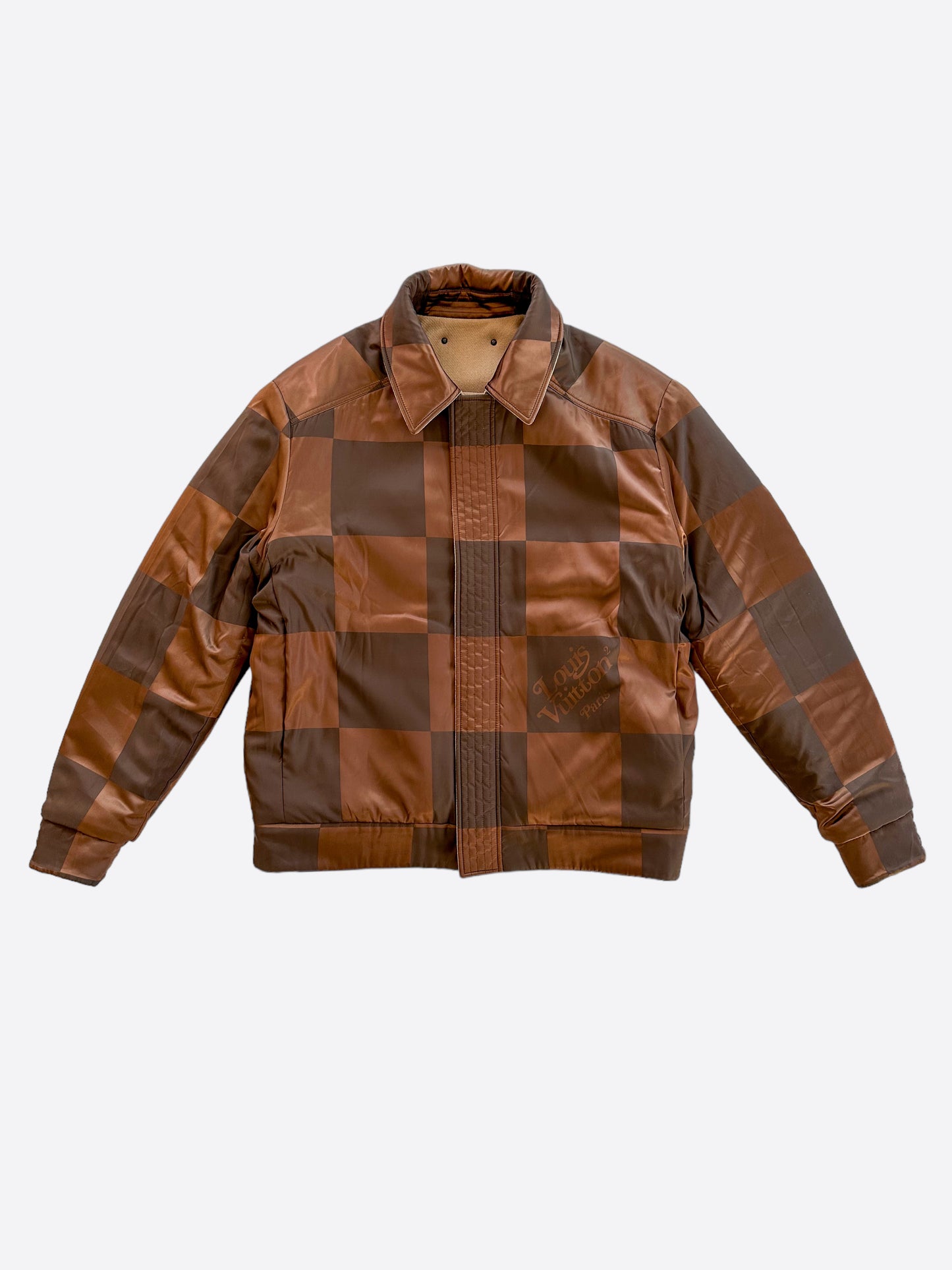 Louis Vuitton Brown Nigo Reversible Bomber Jacket