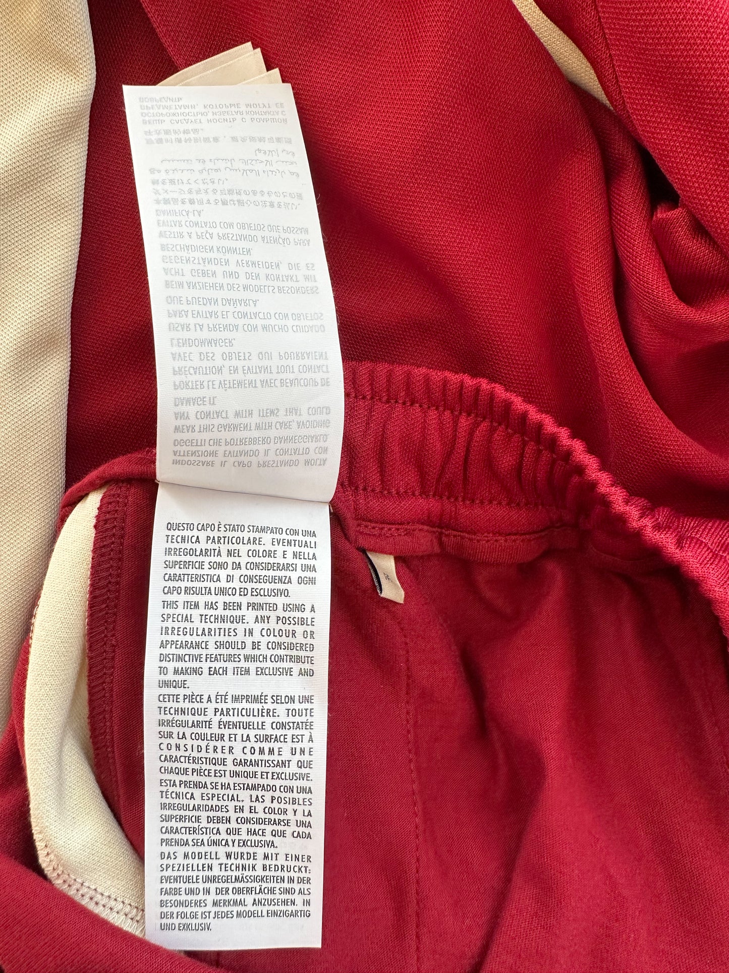 Gucci Red & White Original Gucci Logo Trackpants