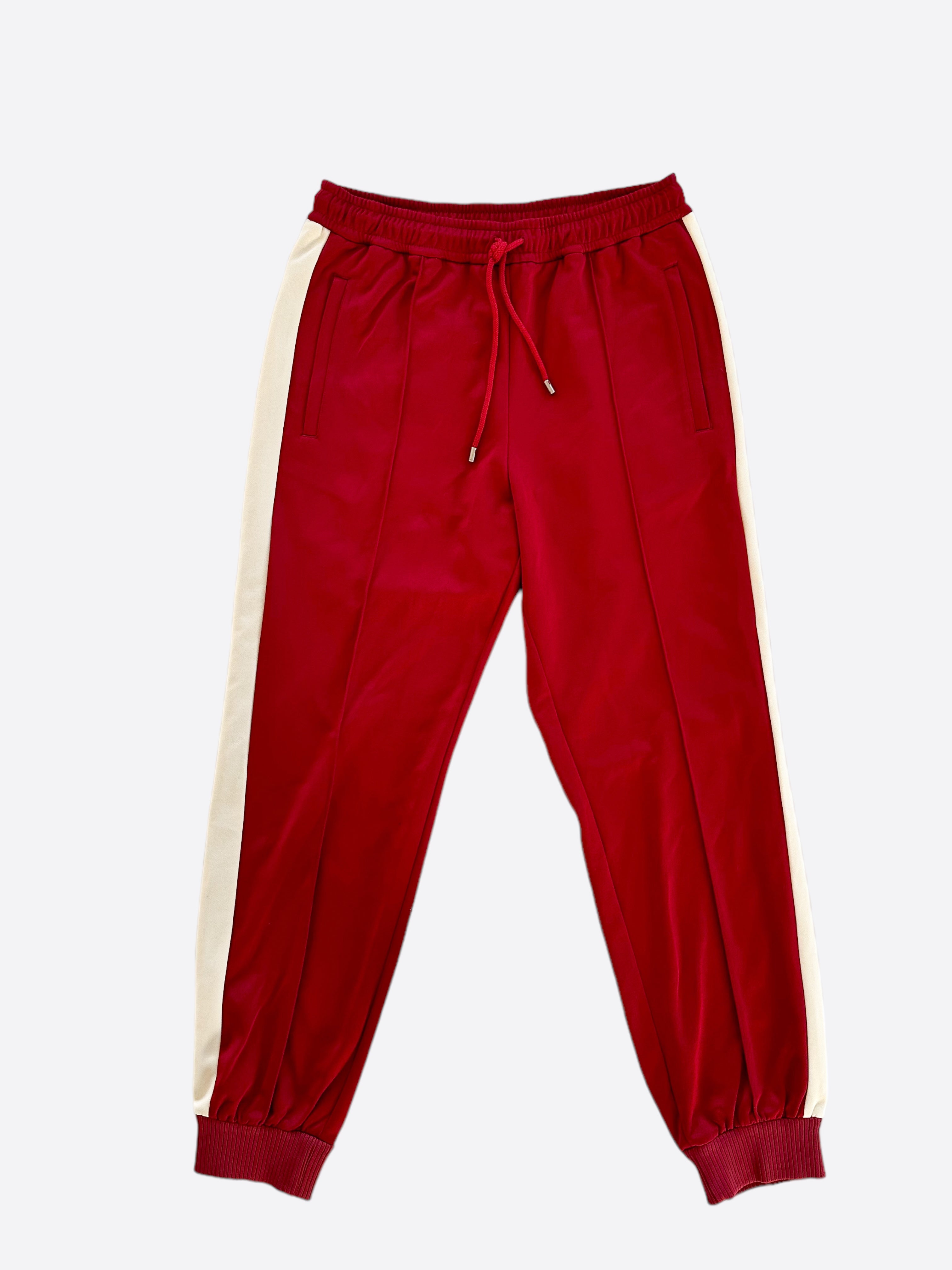 Gucci red deals stripe pants